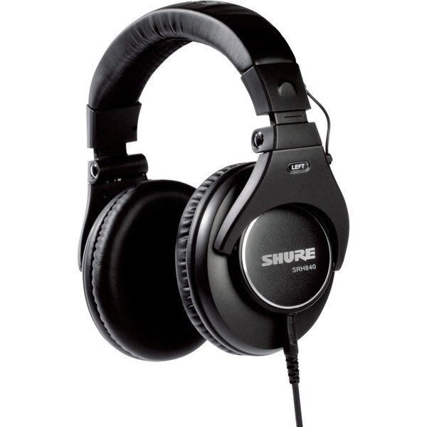 Main product image for Shure SRH840A Professional Closed-back Over-ear Reference Headphones242-2111